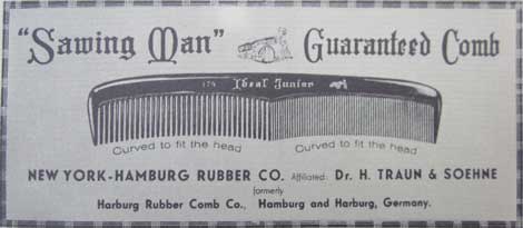 Englische Sawing Man Werbung