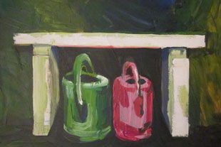 kleine bank auf dem harburger friedhof